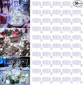 50 Pack Fairy Lights Battery Operated - 7ft 20 Led Twinkle Lights 3 Modes, Bulk Mini String Lights Waterproof for Mason Jars Vases DIY Party Wedding Decoration Christmas -Cool White