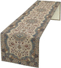 Boho Vintage French Table Runner,Retro Flower Rustic Country Style Floral Print Pattern for Home Kitchen Table Decor Dining Coffee Room Garden Party Decor 13x36in
