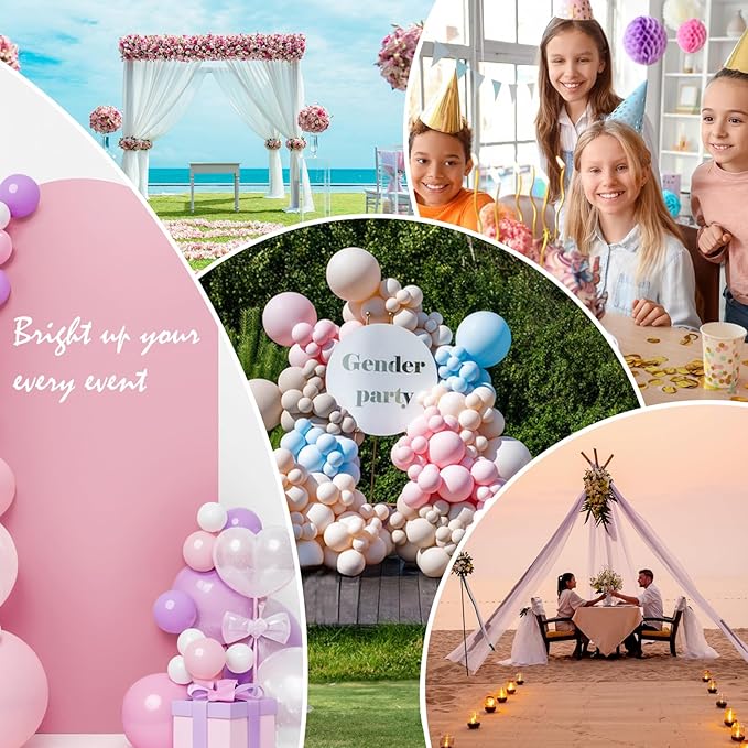 LEBENGURU Upgraded 7.2FT Wedding Arch Cover, Dusty Pink Spandex Fitted Arch Backdrop Cover, Round Top Chiara Stand Covers for Birthday Party Baby Shower Banquet Balloon Décor