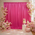 10x10ft Thick Hot Pink Glitter Backdrop Curtain Panels for Parties, Wrinkle Free Sequin Sparking Photo Backdrop Drapes, 2 Panels 5x10ft Shimmer Back Drop Cloth for Wedding Birthday Photography