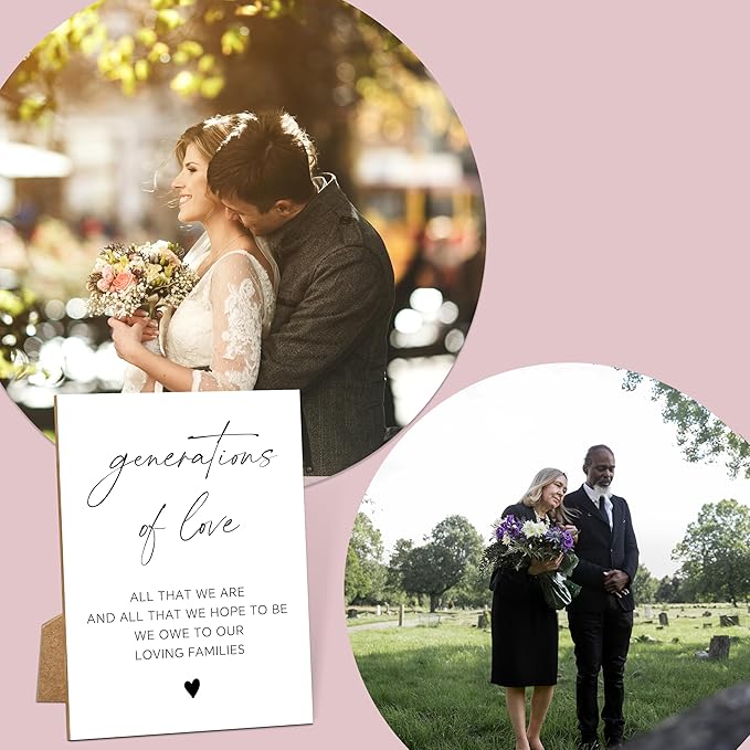 Wedding Signs for Reception, 8x11 White Minimalist Style Love Signs for Wedding, Memorial Table Sign for Wedding, Wedding Shower Decor, Wedding Table Decor, Wedding Reception Decor-15
