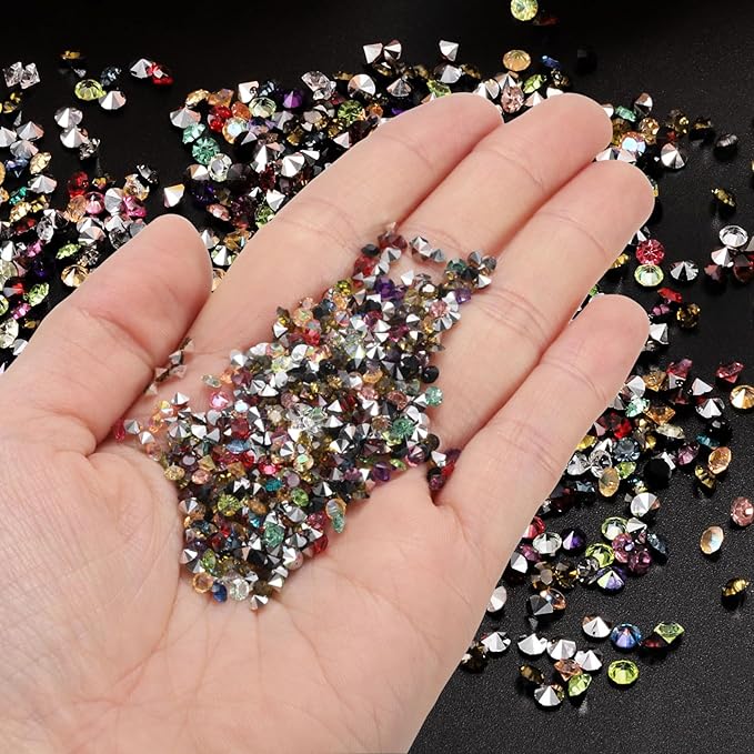 PATIKIL 14000Pcs Wedding Table Scatter Confetti Crystals 3mm Acrylic Diamonds Vase Fillers Gems for Table Centerpiece Decorations Bridal Shower Party, Red-Violet AB