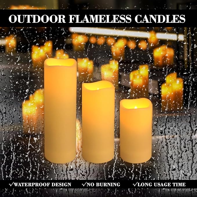72-Pack LED Flameless Candles with Remote Control -Flickering Flameless Candles-Remote Timer Perfect for Wedding Parties, and Special Occasions(Three Sizes)