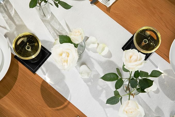 American Homestead Paper Table Runner Roll - 78 ft. Disposable Linen-Like Table Cover Roll - 20 Perforated Table Runners (16" x 48") for Parties, Weddings, and Events - Light Brown