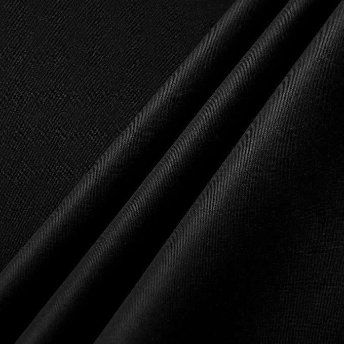 sancua 6 Pack Black Tablecloth 60 x 120 Inch, Rectangle Table Cloth for 8 Feet Tables - Stain and Wrinkle Resistant Washable Polyester Table Cover for Dining Tables, Buffet Parties and Camping