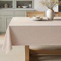 MIULEE Natural Linen Tablecloth 60x120 Inch Rectangle Table Cloth Waterproof,Stain Resistant & Wrinkle Resistant for Dining Party Wedding
