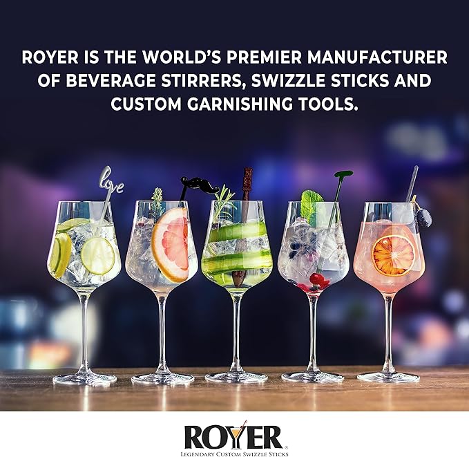 Coffee and Cocktail Stirrers, Reusable Plastic Drink Stirrer Sticks, 100 Ball Head Swizzle Sticks, Use as a Cocktail Garnish or Cake Pop Stick, and Restaurant Supplies, 6 inch (Glitter Gold)