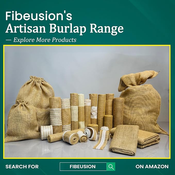 Burlap Table Runners (Pack of 12) – 12”x 108” - No-Fray Finished Edge Premium Quality Natural Table Runner – No Odor, Eco-Friendly Burlap Runner, Perfect for Rustic Table Decor and Other DIY Crafts