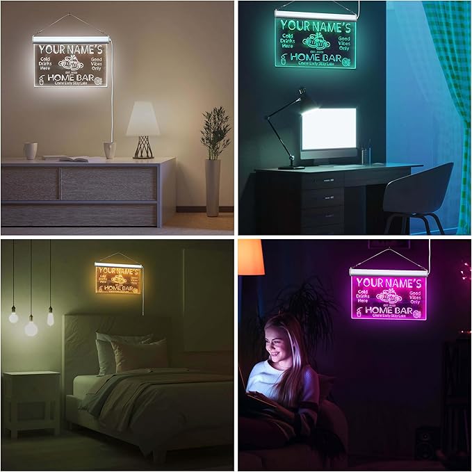 ADVPRO Personalized Your Name Custom Home Bar Beer Established Year Single Color LED Neon Sign 12 x 8.5 Inches st4s32-p11-tm-y