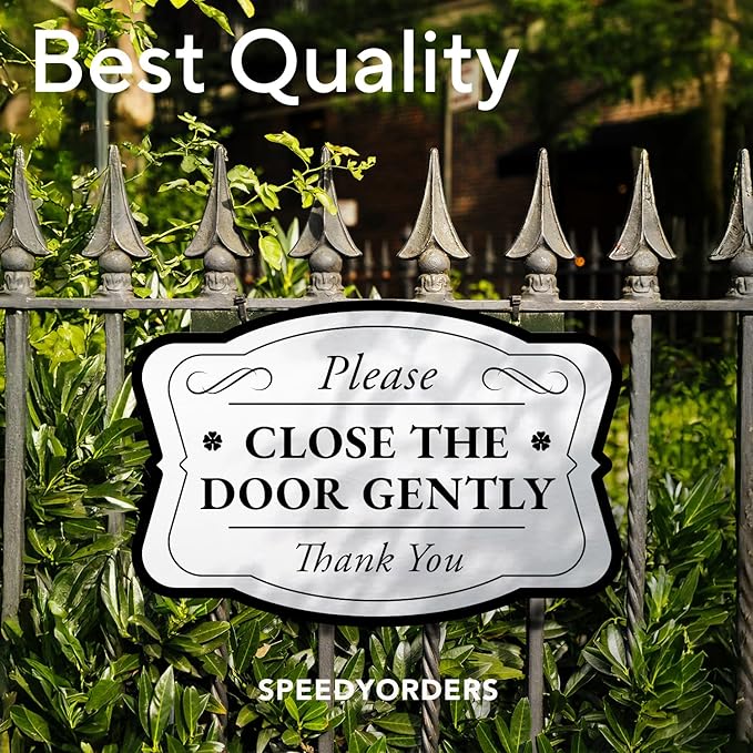 Custom Decorative Outdoor Metal Sign, Personalized Aluminum Driveway Sign, Waterproof, Made In USA, Design 3 Metallic Silver 30x24 In