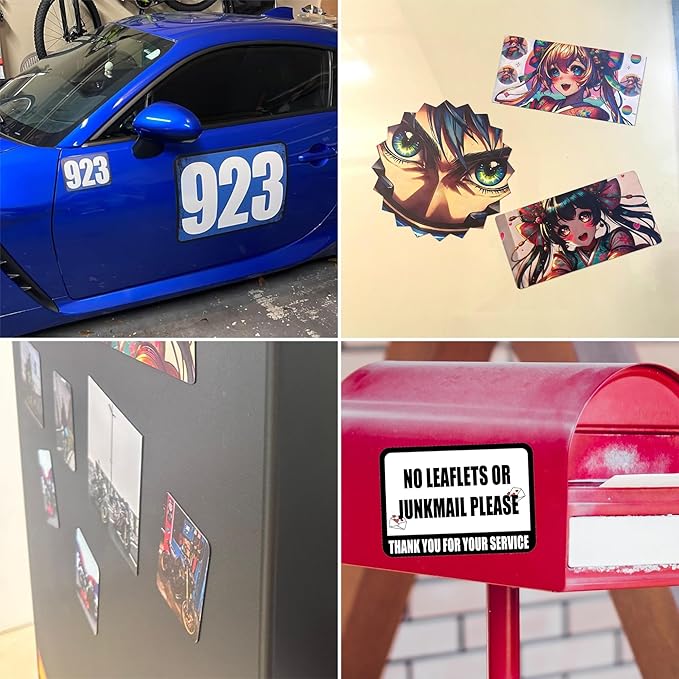 KETABAO – 13" Create Your Own Custom Refrigerator and Car Star Magnets - Personalized Decorative Magnetic Frames