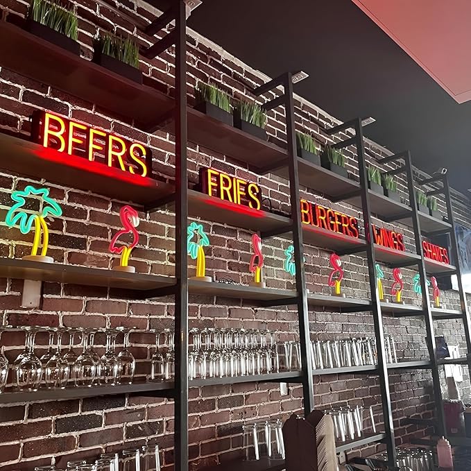 SpellBrite BEER TO-GO Sign | Beer-Related Sign with Neon Look, White LED Light Source | 19.8" x 15.0"
