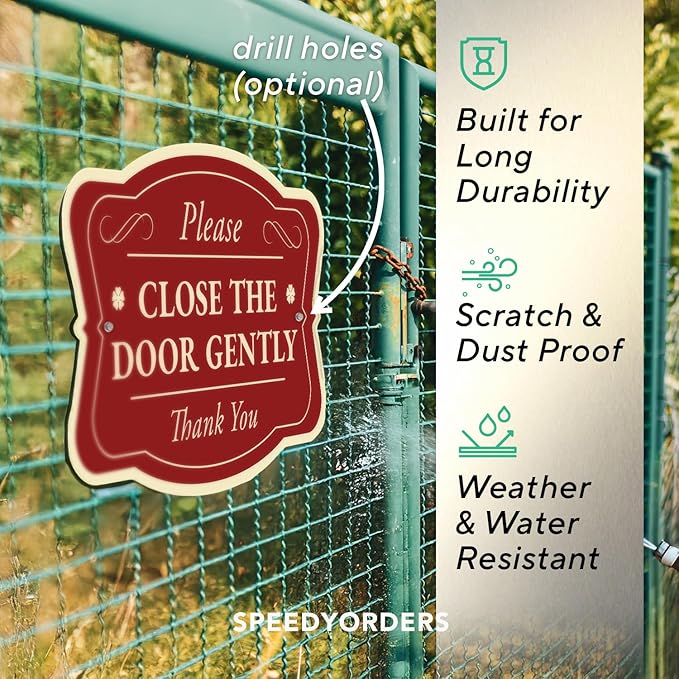 Custom Decorative Outdoor Metal Signs - Personalized Aluminum Signs - Waterproof 14x10 In Design 3 Red Brick