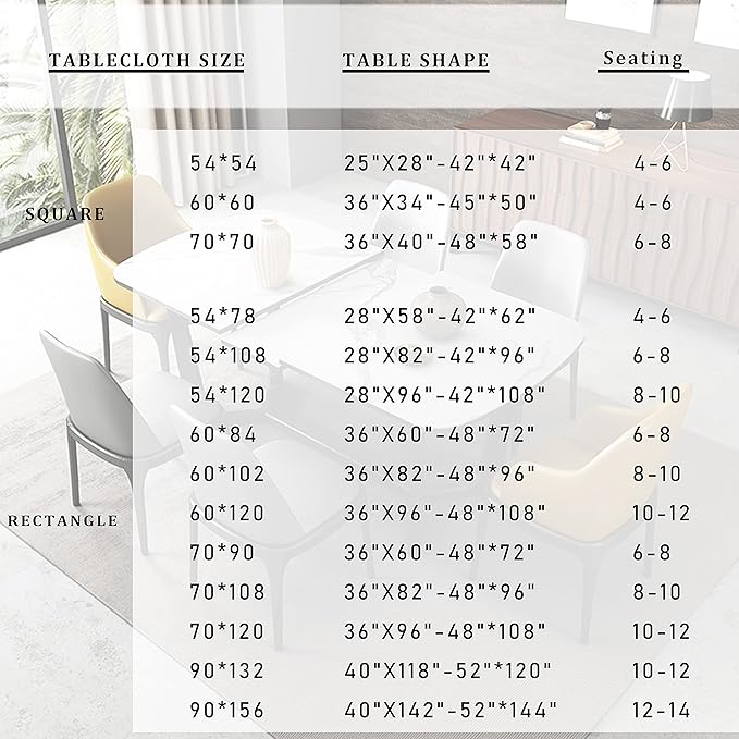 Fitable Rectangle Tablecloth Stain and Wrinkle Resistant Washable Polyester Table Cloth for Buffet Parties and Camping (54x108 inch, Ivory)