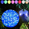 Aogist 100pcs Blue Mini Lights with Hook,Long Standby Time Waterproof LED Balloon Light,Battery Powered,Ball Lamp for Balloon Paper Lantern Birthday Party Christmas Halloween (Matching Tag Rope)