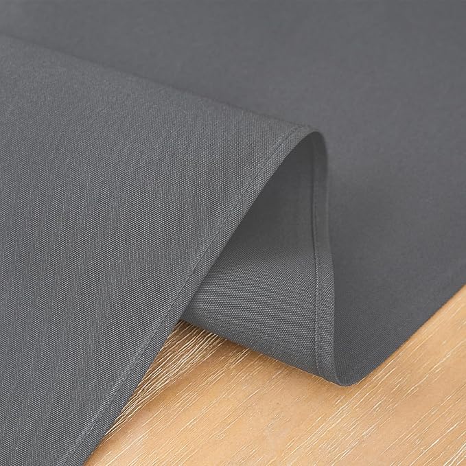 2 Pack Grey Table Runner 12 x 90 Inch Solid Color Farmhouse Runners Coffee Table Dresser for Daily Party Home Decoration