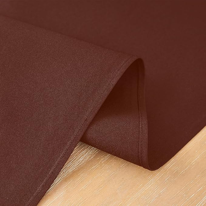 2 Pack Chocolate Table Runner 12 x 72 Inch Solid Color Farmhouse Runners Coffee Table Dresser for Daily Party Home Decoration