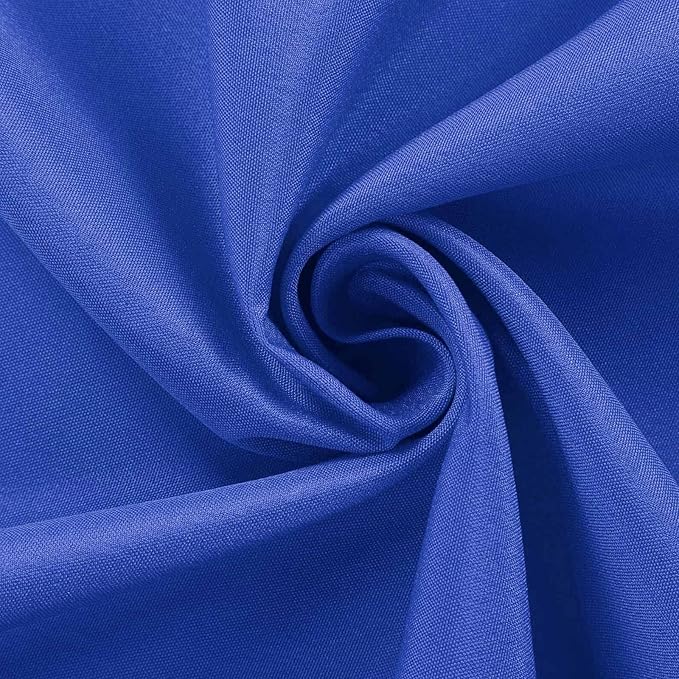 Efavormart Round Tablecloth, 108 Inch Stain & Wrinkle Resistant Washable Table Cloth, Decorative Polyester Fabric Table Cover for Banquet, Wedding, Dining- Royal Blue