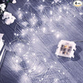 4 Pack 16.4 Ft. Battery Operated Outdoor String Lights with Remote & Timer, LED Cool White Fairy Lights, Waterproof Twinkle Lights for Bedroom, Dorm, Mason Jar, Wedding, Party, Christmas