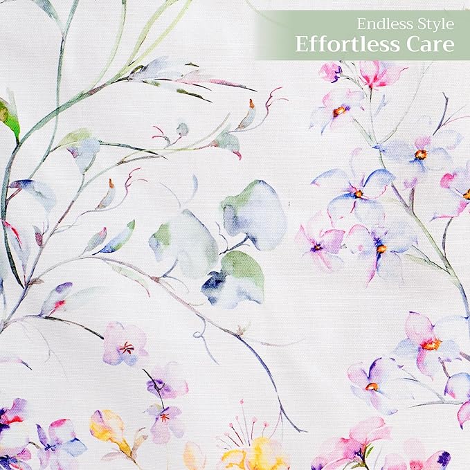 Maison d' Hermine Table Runner 100% Cotton Single Layer Table Runners 72 inches Long Decorative for Home Kitchen Dining Party Wedding Bridal Shower Spring Summer (Summer Floral, 14.50" x 72")