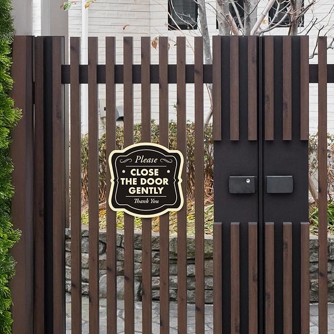 Custom Decorative Outdoor Metal Signs, Personalized Aluminum Signs, Customized Driveway Signs, Waterproof Signs Made In USA, Design 3 Black Charcoal 24x24 In