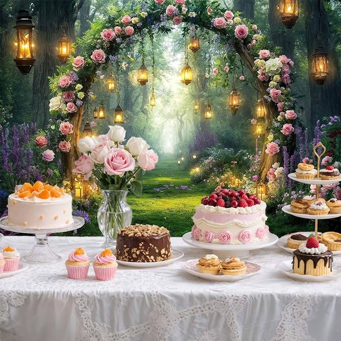 6x4ft Purple Flower Wedding Photography Backdrop Lavender Floral Wedding Bridal Photography Backdrop Anniversary Birthday Baby Shower Girl Party Banner Photo Booth Props Background Wall Decor