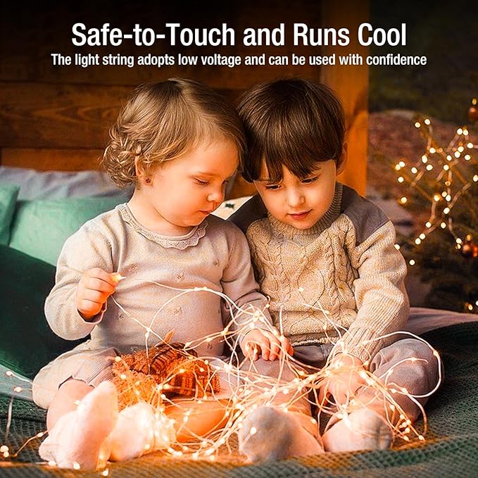 12 Pack Fairy Lights Battery Operated - 7ft 20 Led Twinkle Lights 3 Modes, Bulk Mini String Lights Waterproof for Mason Jars Vases DIY Party Wedding Decoration Christmas -Orange