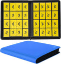 Premium 1000+ Pockets Card Binder,16 Pockets Trading Card Binder Ringless Side Loading Trading Card Album Folder for TCG -Light Blue