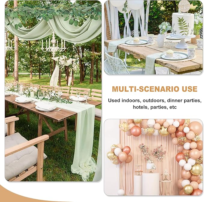 Fitable Rose Gold Sequin Tablecloth for Parties - 2 Pack, 60x102 Inch - Sparkle Glitter Rectangle Tablecloth for 8 Foot Tables, Party Table Overlays for Wedding Baby Shower Photography