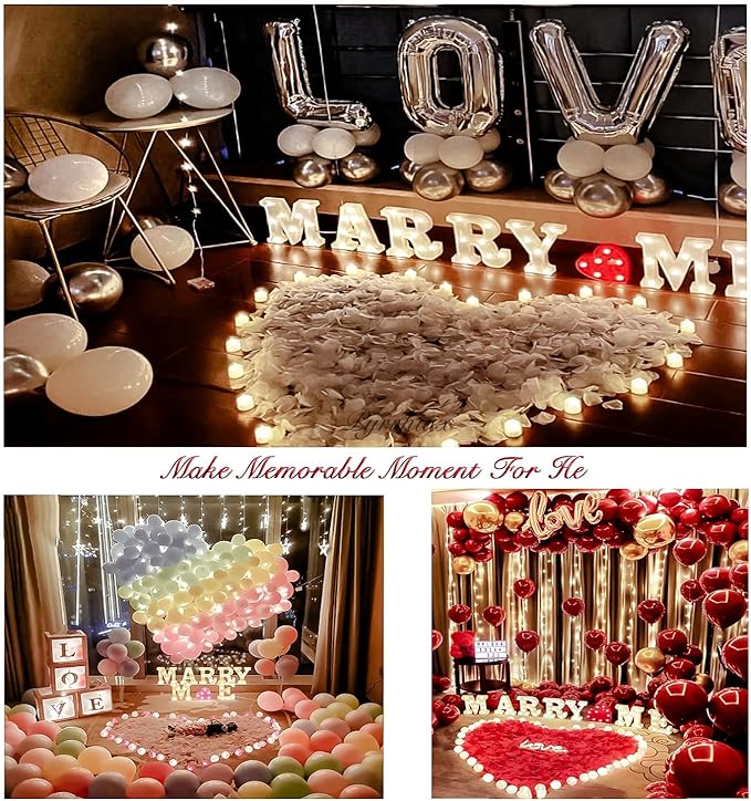 1000Pieces Rose Petals, Artificial Flower Petals Fake Rose Petals for Romantic Night,Wedding,Proposal Anniversary Flower Decorations (Big Red Dot Black)