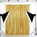 Eternal Beauty Gold Sequin Backdrop, 5x7 Ft Glitter Background Curtains for Shimmer Photography Party Wedding Birthday Back Drop Decor