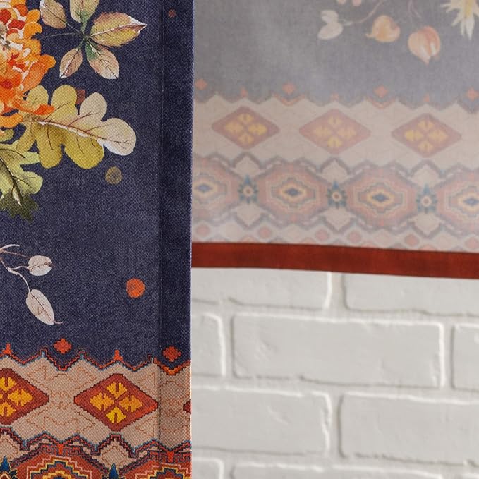 Maison d' Hermine Table Runner 100% Cotton Single Layer Table Runners 60 inches Long for Thanksgiving Christmas Decorations Home Kitchen Dining Party Wedding (Kelim - Infinity, 14.5" x 60")