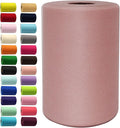 Dusty Rose Tulle Fabric Rolls 6 Inch by 100 Yards (300 feet) Fabric Spool Tulle Ribbon for DIY Tutu Bow Baby Shower Birthday Party Wedding Decorations Christmas Craft Supplies