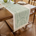 Table Runners 119 Inches,Waterproof Boho Table Runner with Tassel Fringe,Table Runner for Party Coffee Table