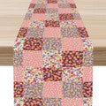 Boho Patchwork Table Runner, Vintage Farmhouse Colorful Wildflowers Bohemian Paisley Flower Table Center Decor for Home Kitchen Dining Patio Holiday Party Indoor Table Decorations, 13"x36" Inch
