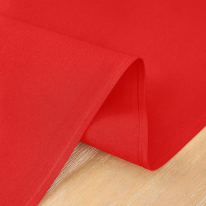 2 Pack Red Long Table Runner 12 x 108 Inch Solid Color Farmhouse Runners Coffee Table Dresser for Daily Party Home Decoration
