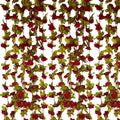 16Pcs 126Ft Burgundy Rose Garland, Fake Rose Hanging Flowers, Artificial Flower Vine, Hanging Floral Vine Garland for Wedding, Birthday Party, Wall Arch, Halloween, Christmas Garden Backdrop Decor