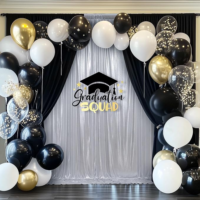 Outpain Thick 20 ft x 10 ft Silver Sequin Backdrop Curtain for Parties, Wrinkle Free Glitter Photo Backdrop Drapes 4 Panels 5x10ft Silver Back Drop Cloth for Wedding Christmas Photography Background