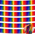 6 Pack 10 Feet Rainbow Foil Fringe Garland Metallic Tinsel Streamers Banner Wall Hanging Curtain Backdrop for Parade Floats, Birthday, Graduate, Mother's Day, Wedding Party Decoration