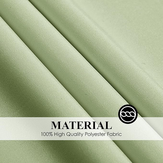 Round Tablecloth 2 Pack 90 Inch Sage Green Tablecloths Washable Decorative Linen Polyester Table Clothes Cover for Dining Table Banquets Buffet Parties and Wedding
