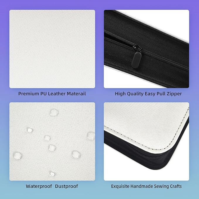 4 Pockets Premium Card Binder 160 Cards Trading Card Binders No Ring Card Storage Display Album(4 Pocket 160 Card Slot,White)