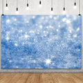 YongFoto Silver Blue Glitter Backdrop 6x4ft Silver Light Spots Blue Sequin Bokeh Photography Background Birthday Bridal Shower Wedding Photography Background Party Banner Portraits Photoshoot Props