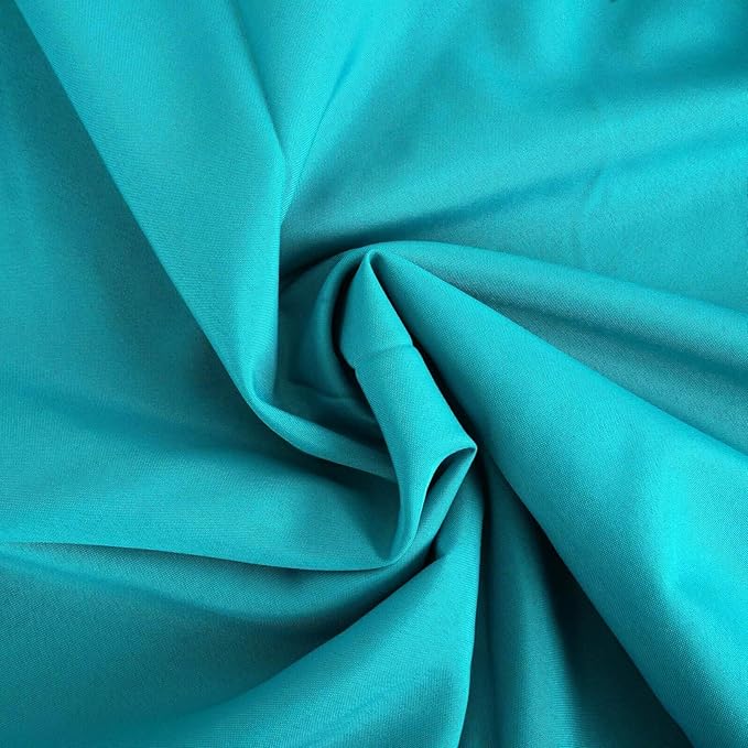 Efavormart Round Tablecloth, 108 Inch Stain & Wrinkle Resistant Washable Table Cloth, Decorative Polyester Fabric Table Cover for Banquet, Wedding, Dining- Turquoise