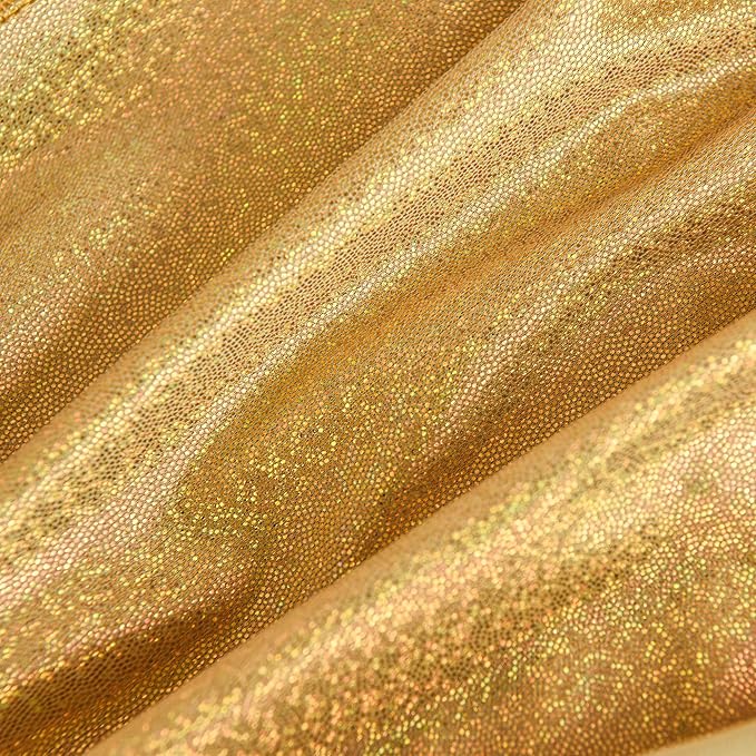 Fitable Sequin Gold Table Runners, Pack of 6-12 x 108 Inch - Sparkle and Glitter Fabric Table Decorations for Event Party, Birthday, Dining