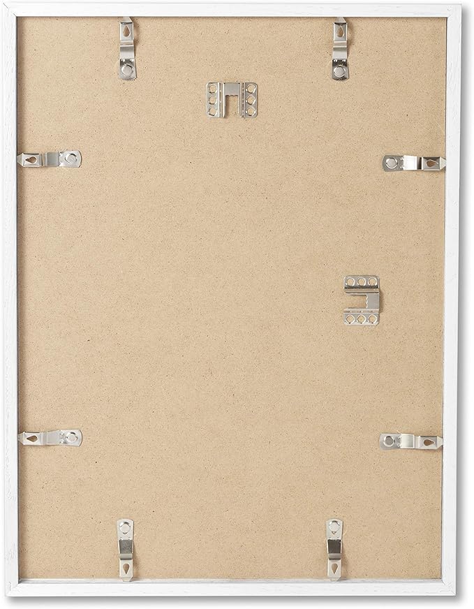 Opposite Wall - 24x36 in - White Solid Oak Wood Picture Frame - Lightweight, Versatile & Shatterproof - Large Wall Hanging Photo or Poster Frame - Wall Decor for Office, Gallery & Home - 2 Pack