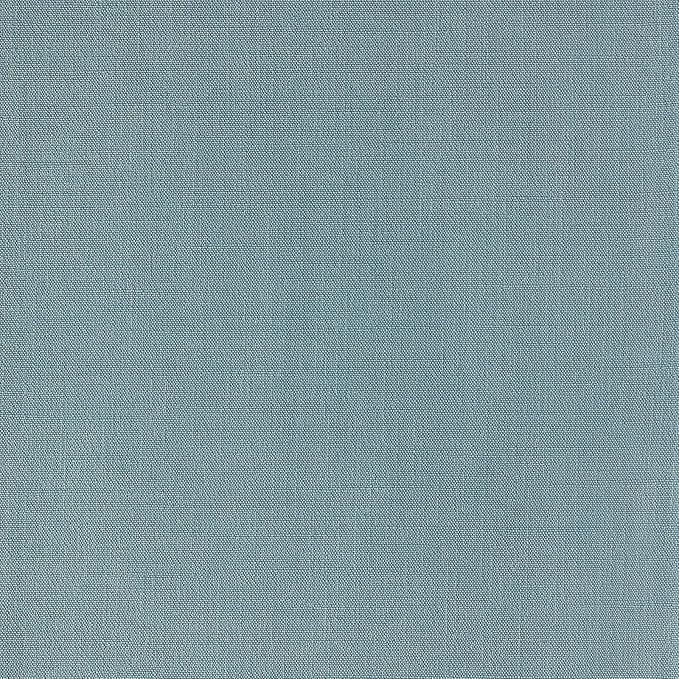 ZeeMart Linen Textured Border Table Runner, 14 x 48 Inch Blue, Farmhouse Style Dusty Blue Table Runners 48 Inches Long, Easy Care Everyday Polyester Table Runner
