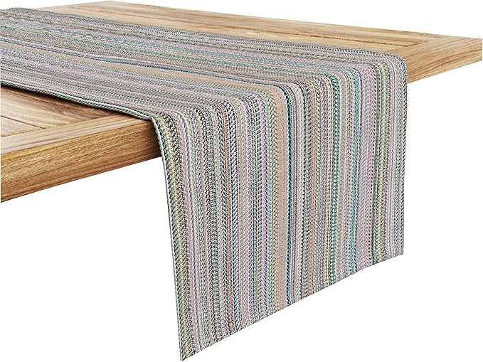 Ruvanti 100% Cotton Table Runner 108 Inches Long, Non-Slip, Stain Resistant, Washable & Reusable Table Runners Perfect for Wedding, Parties, Christmas, Holiday, in-Door use - Color More