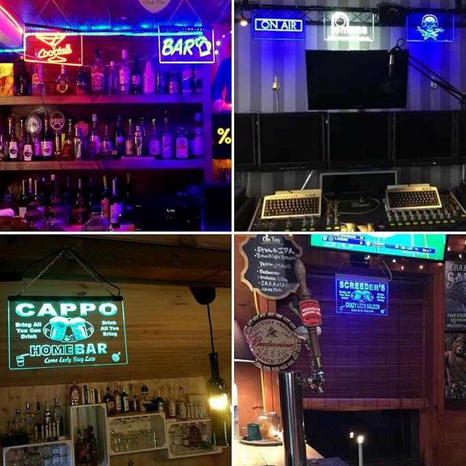 ADVPRO Personalized Your Name Custom Home Bar Beer Established Year Multi Color LED Neon Sign 24 x 16 Inches st4s64-p11-tm-c