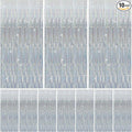 10 Pack Silver Tinsel Foil Fringe Curtains Party Decorations Streamers for Christmas Birthday Bachelorette Party Wedding Baby Shower Decor