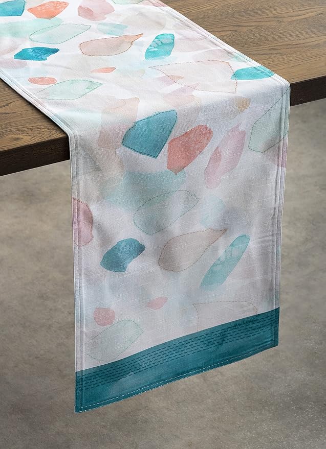 Maison d' Hermine Table Runner 100% Cotton Double Layer Table Runners 72 inches Long Decorative for Home Kitchen Dining Party Wedding Bridal Shower Spring Summer (Summer Picnic, 14.50" x 72")